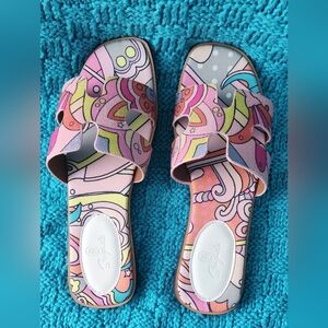 NEW Sexynite Women's Leather Flat Sandals/Slipper Comfortable Memory Foam